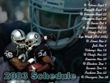 Raiders Wallpaper: Schedule 2003
