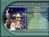 Raiders Wallpaper: 2004 Schedule 
