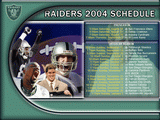 Raiders Wallpaper: 2004 Schedule